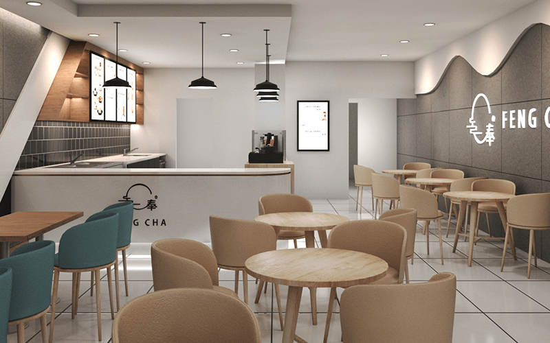 Dessert shop milk tea shop dining table and chairs lohabour