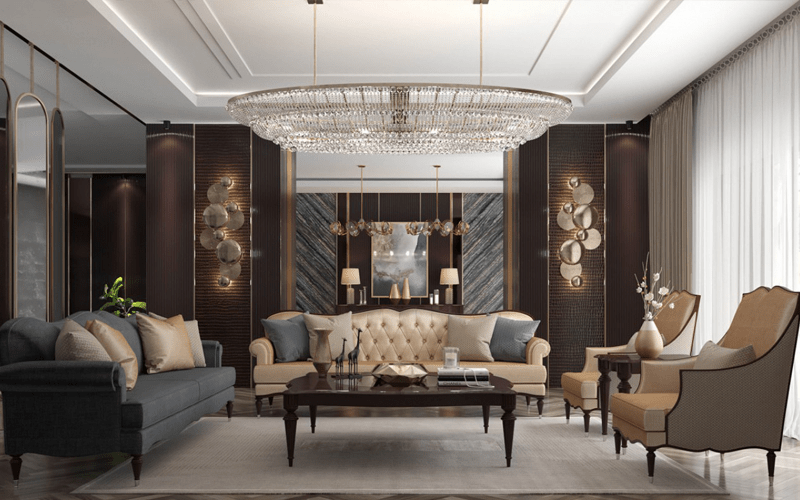 Matching Modern and Minimalist Living Room Furniture