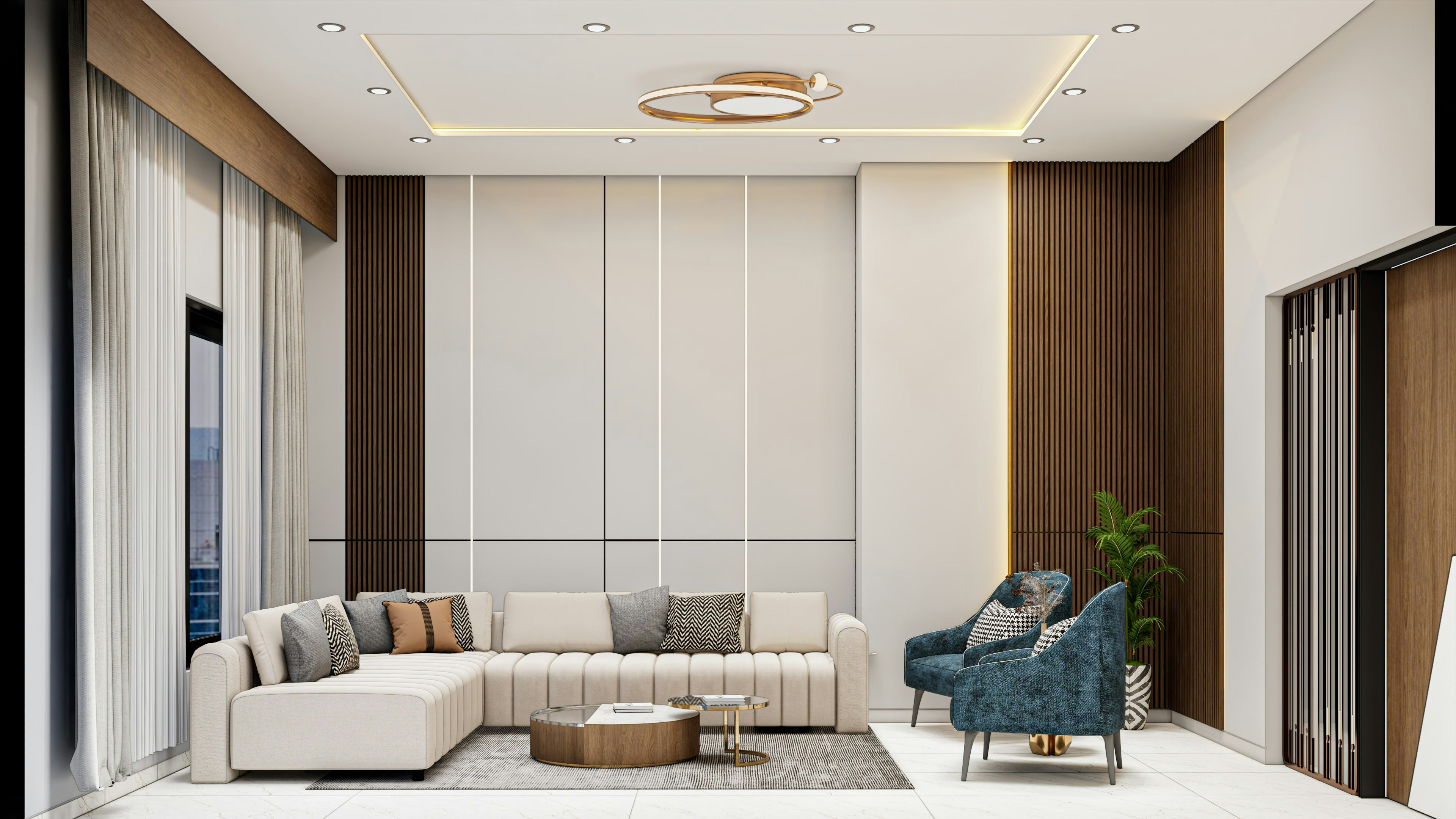 Finished custom furniture interior
