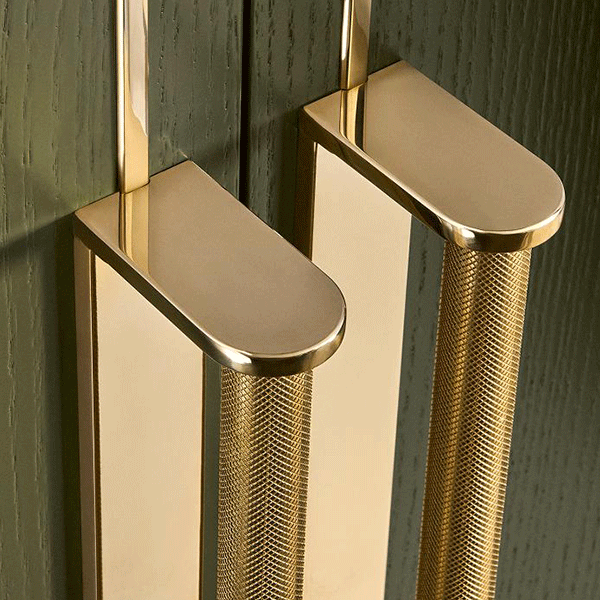 Custom furniture hardware and functional detail