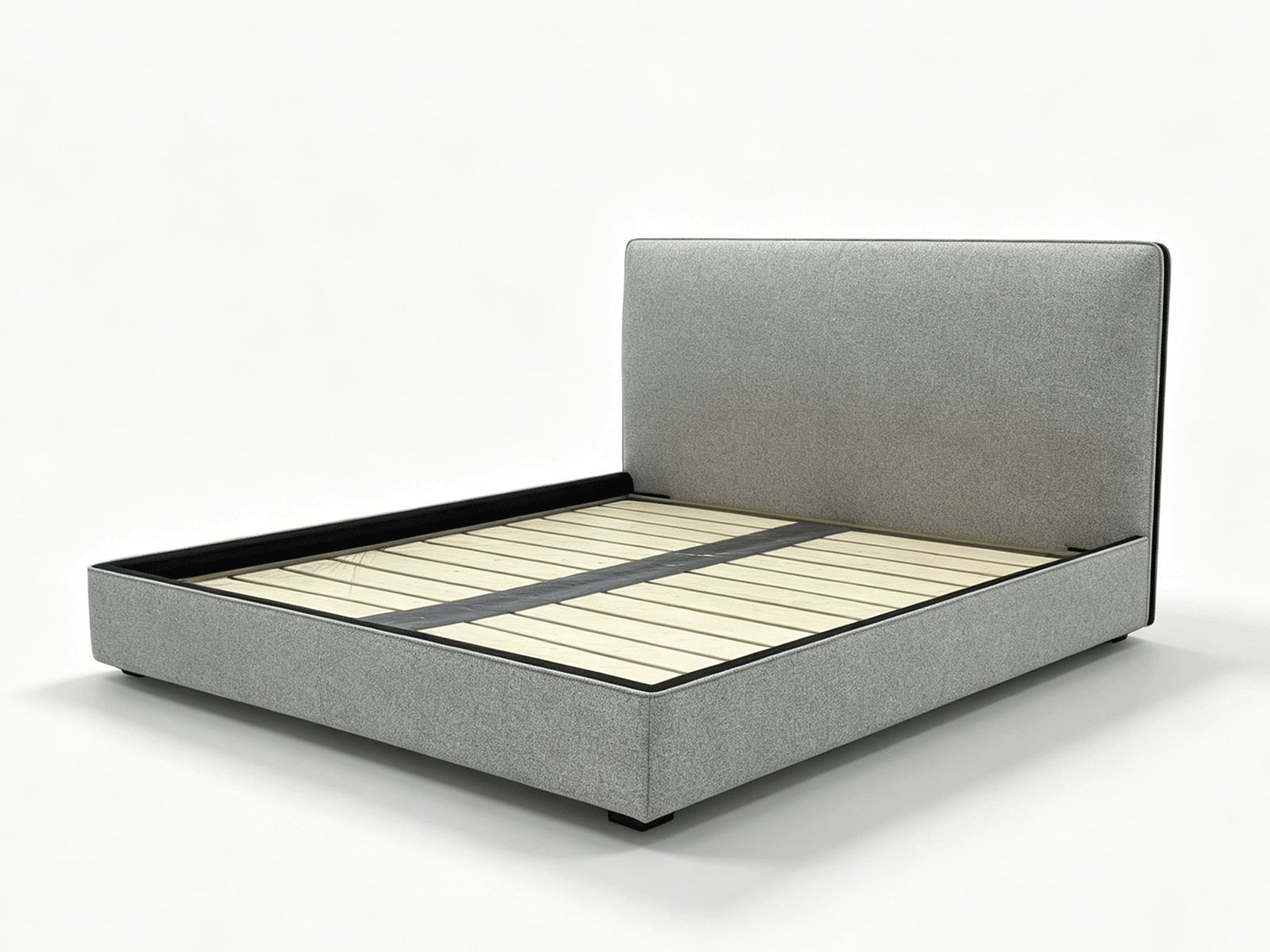 Serra — Cama Tapizada de Tejido Texturizado