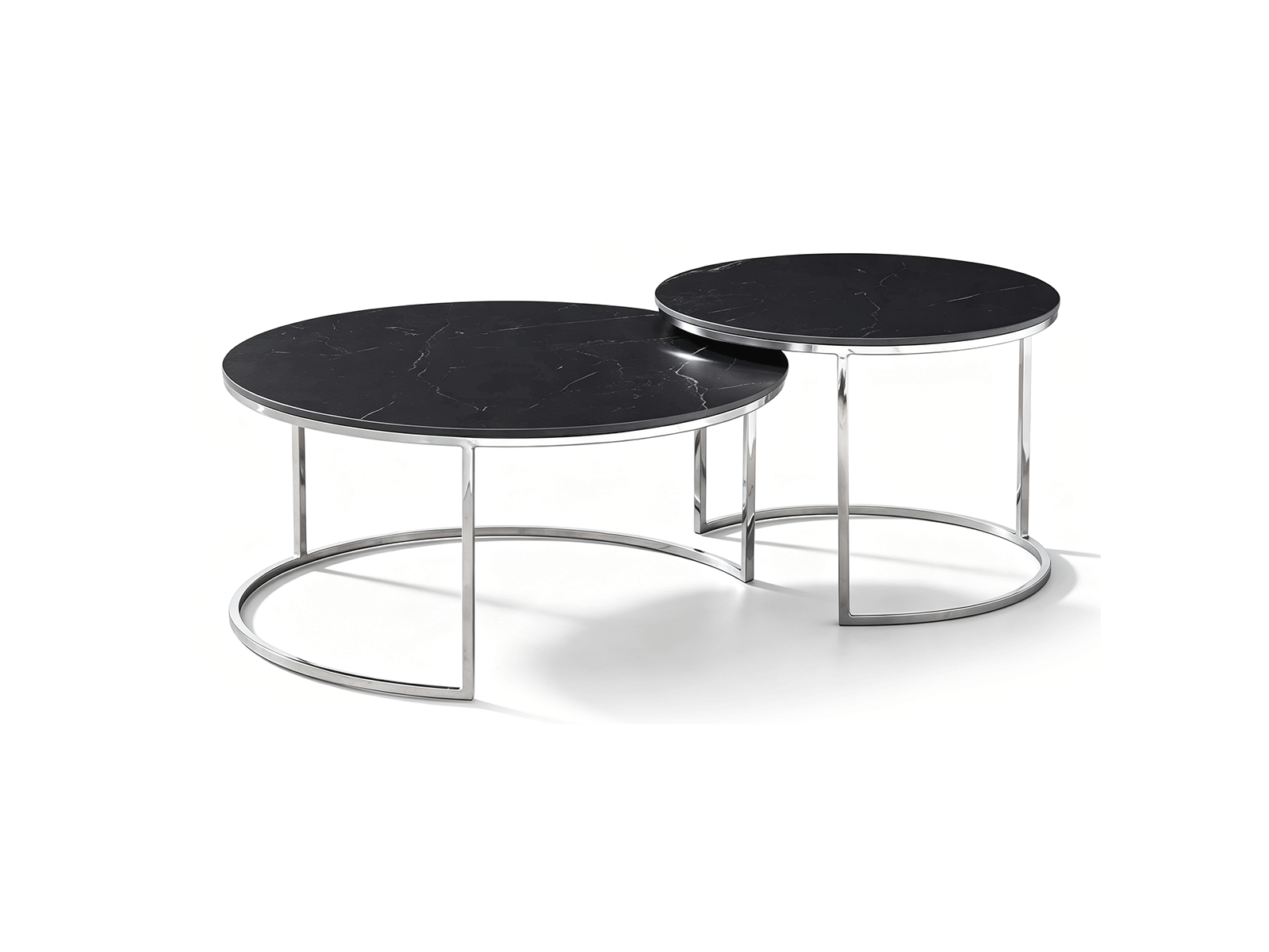 Nido — Tables basses rondes gigognes en marbre