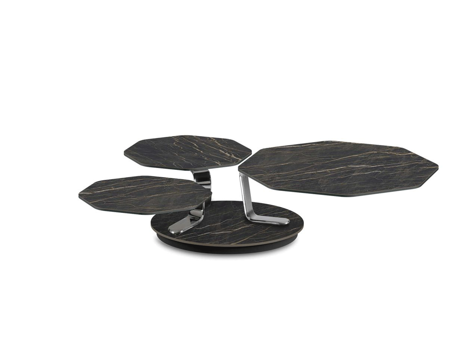 Prisma — Table basse géométrique octogonale réglable