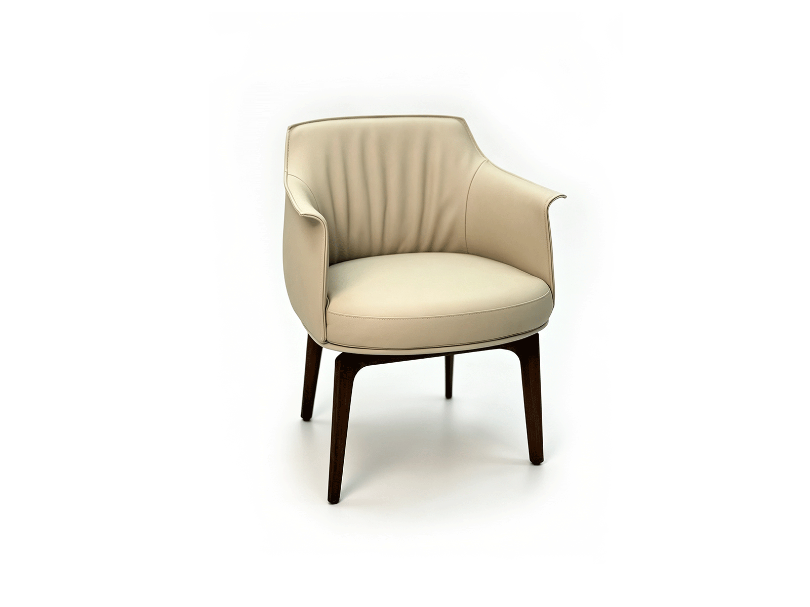 Aura — Upholstered Leather Dining Chair