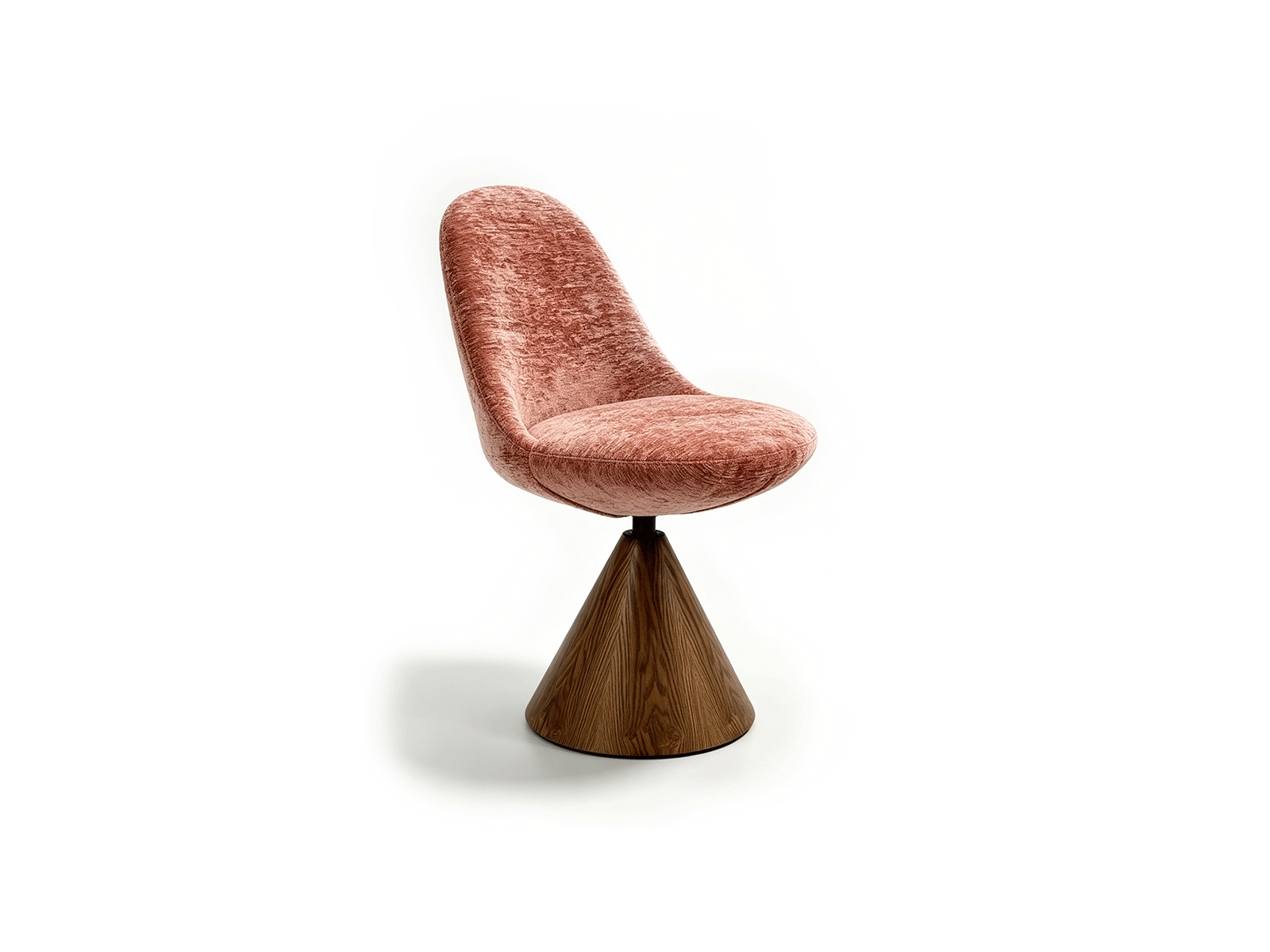 Cono — Velvet Swivel Dining Chair