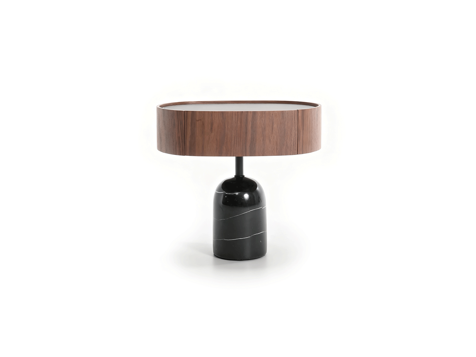 Marmo — Walnut & Marble Bedside Table