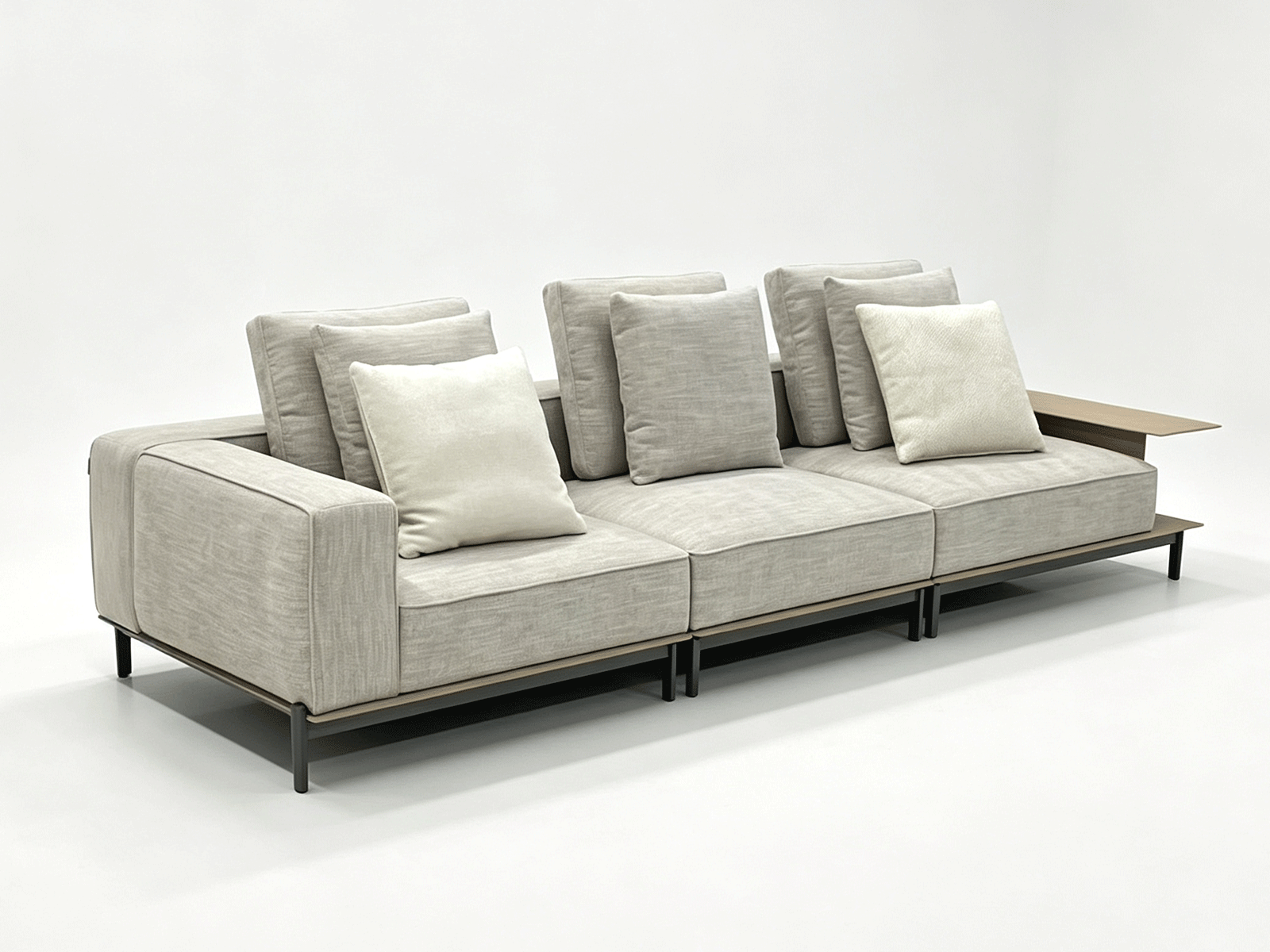 Linear Console — Integrated Console Modular Sofa