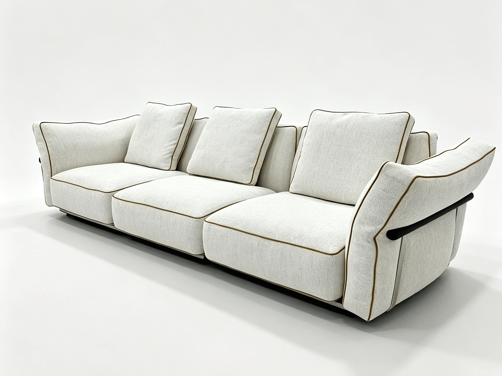 Liora — Textured Fabric Modular Sectional Sofa