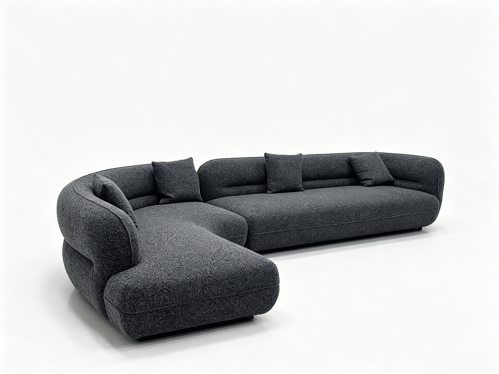 Luna — Curved Modular Sofa with Chaise