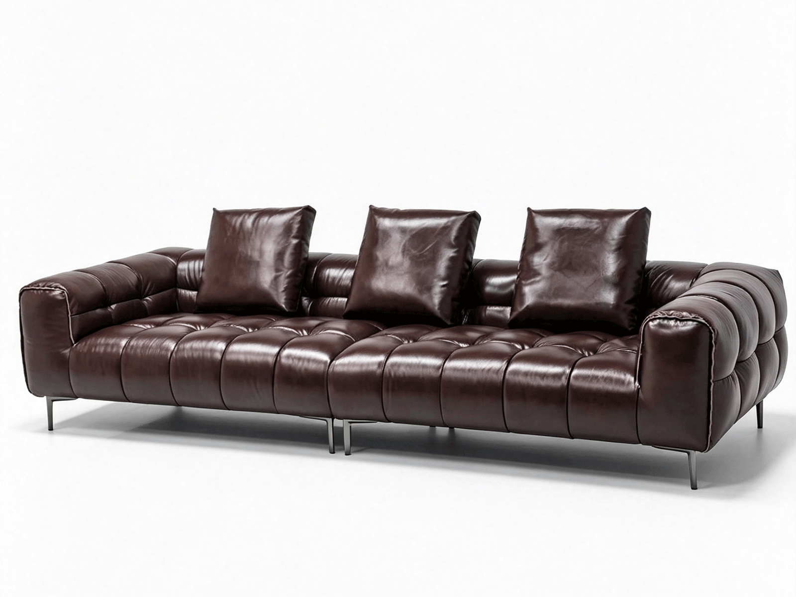 Milano — Contemporary Leather Chester Sofa