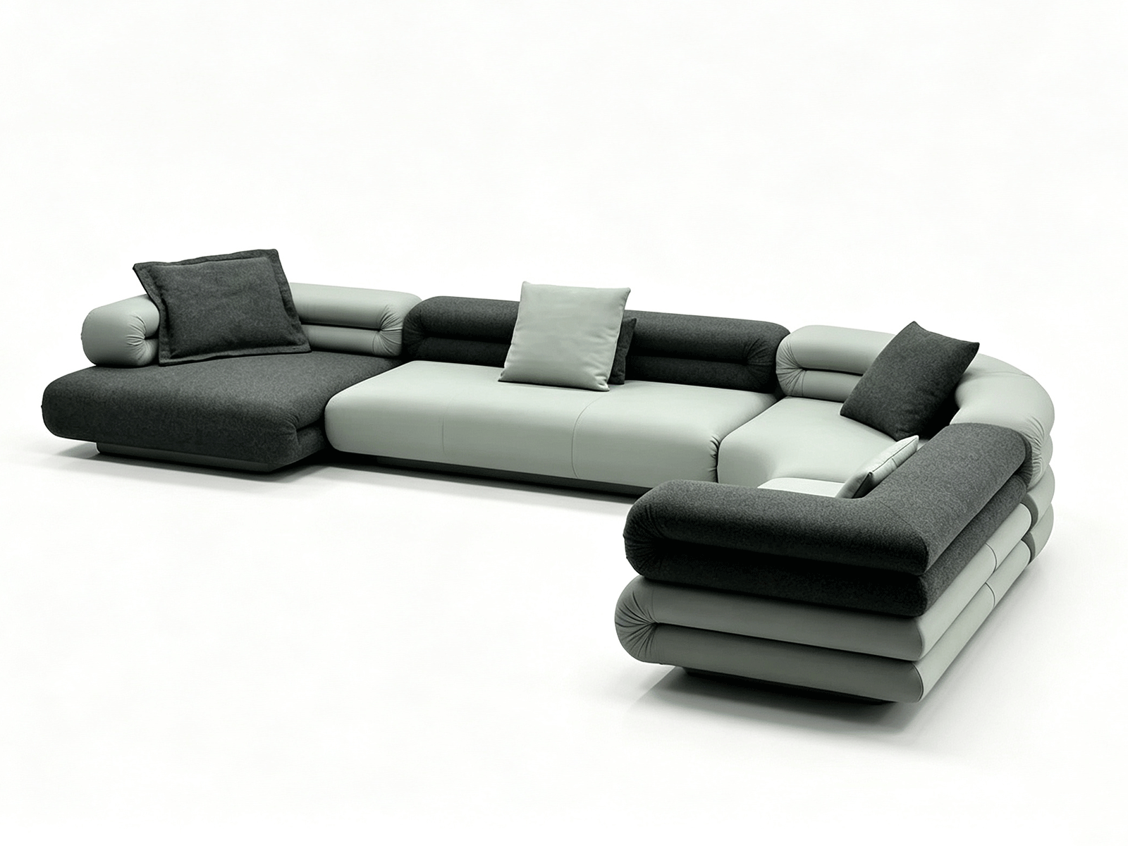 Ondara — Layered Modular Curved Sofa