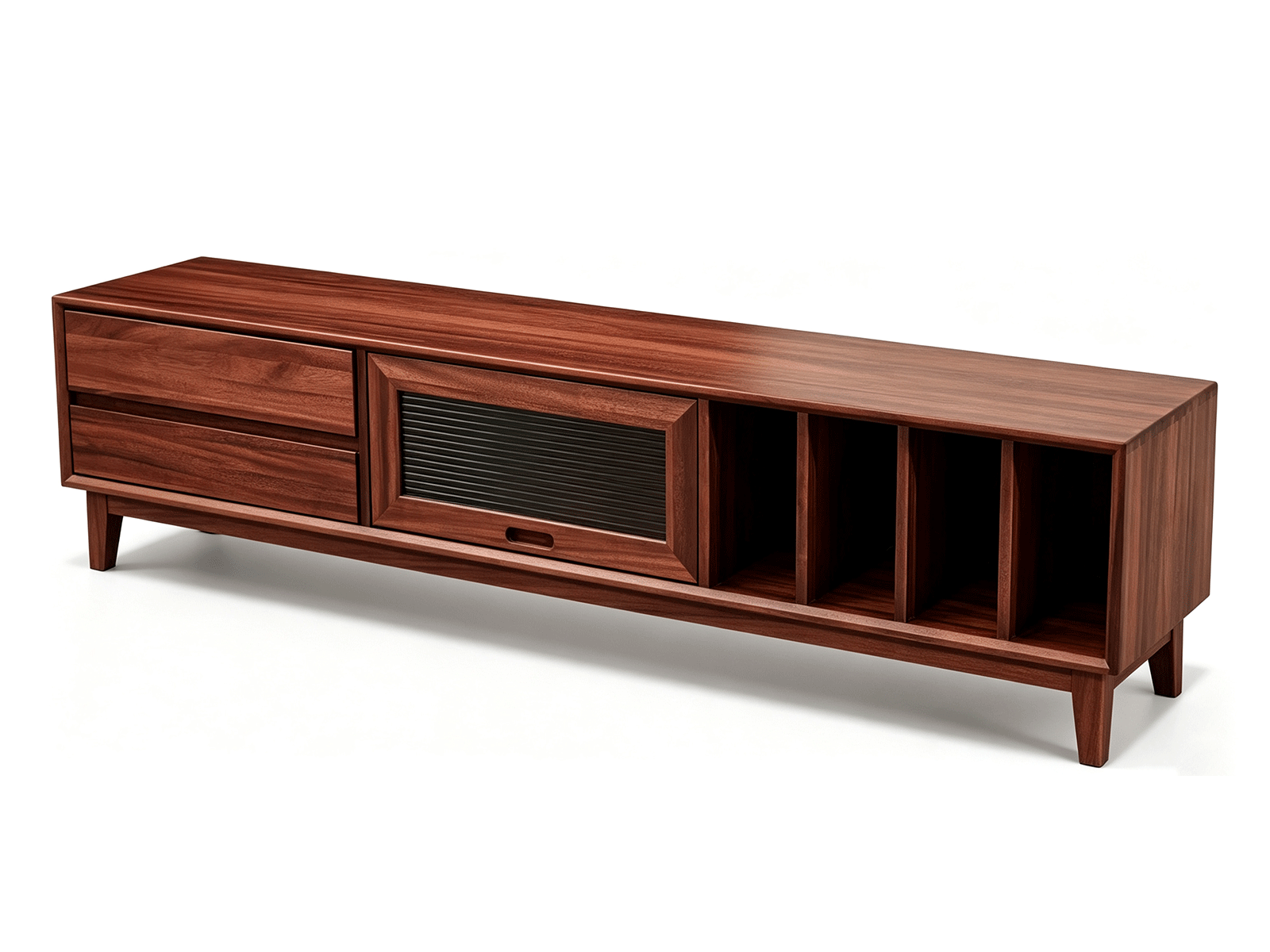 Haven — Haven Wood TV Unit | Mid-Century Modern Media Console | Lohabour