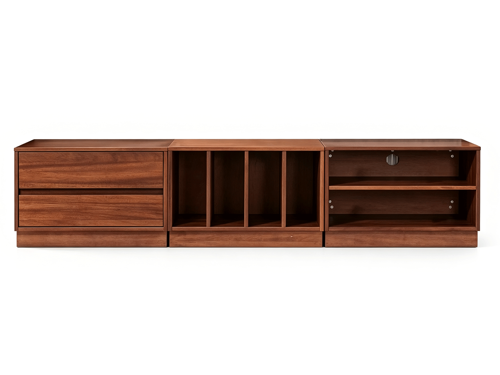 Section — Section Wood TV Unit | Mid-Century Modern Media Console | Lohabour