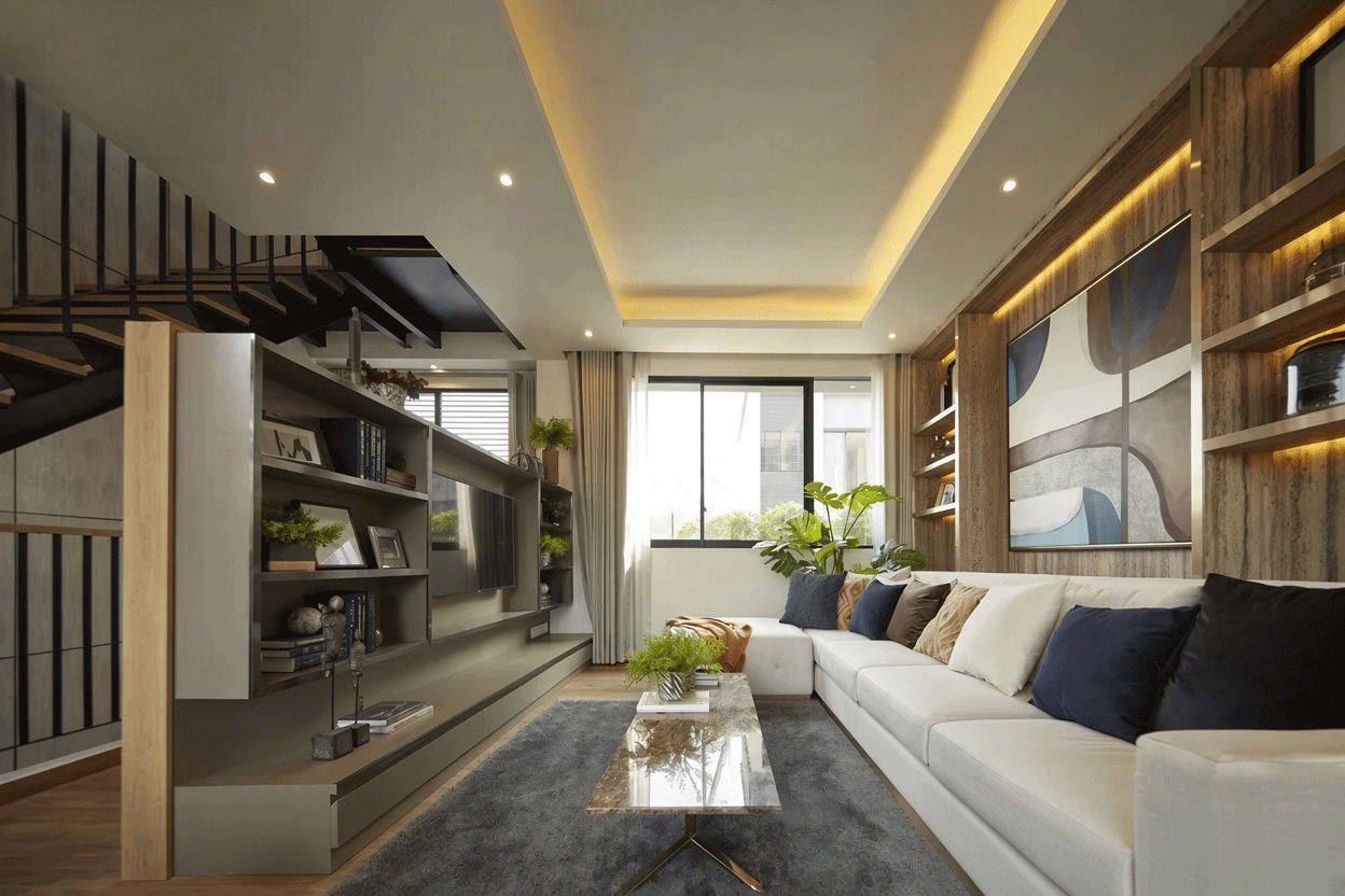 A Coordinated Furniture Language Across the Living Space.