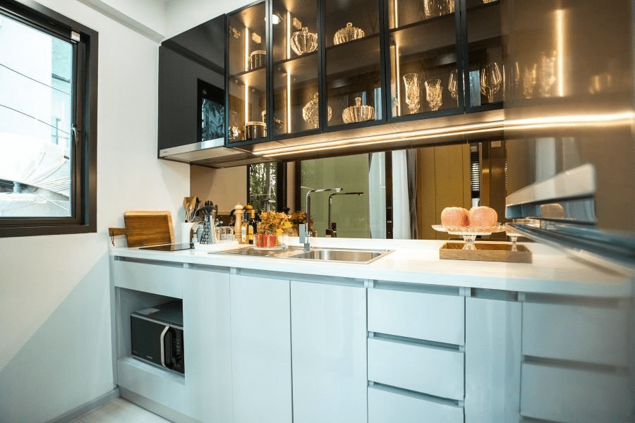 A Kitchen Designed Around Clean Lines and Storage.
