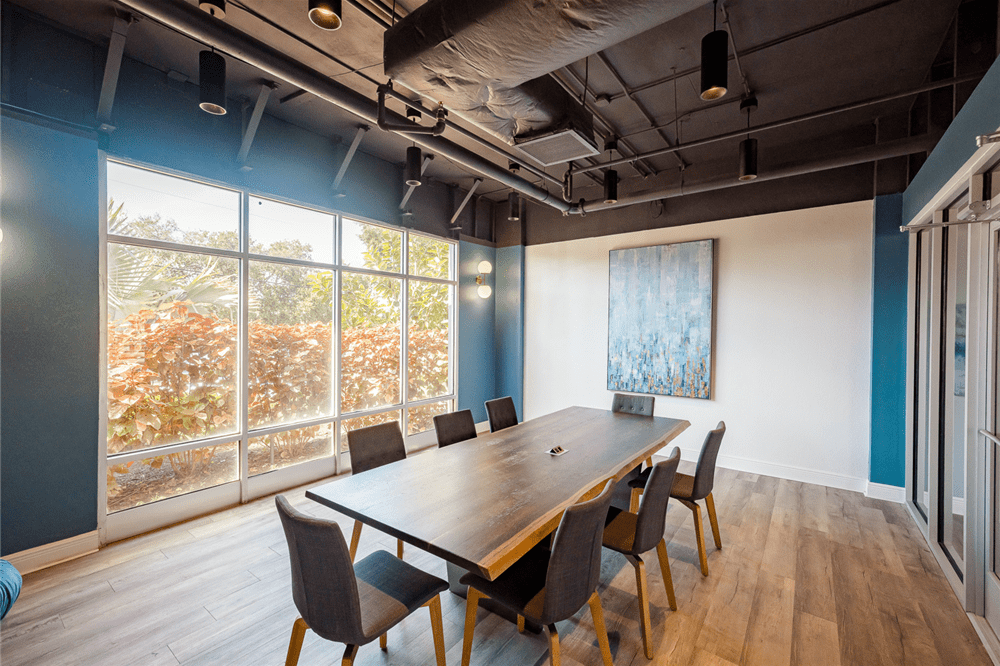Shared-space meeting table