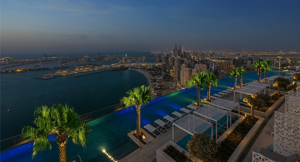 Contemporary Outdoor Furniture Above Dubai.